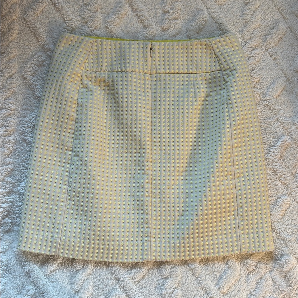 LOFT light Yellow/Polka Dot Mini Skirt - Picture 3 of 3
